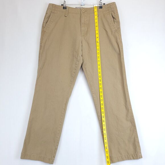Old Navy Broken-In Khakis Men 34 X 29 (32) Straight Tan Chino Everyday Pants - Picture 3 of 11